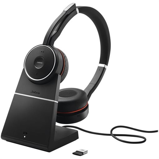 Jabra Evolve 75 SE UC Headset On-Ear Bluetooth kabellos USB Ladestation Jabra Evolve 75 SE UC Headset On-Ear Bluetooth kabellos USB Ladestation