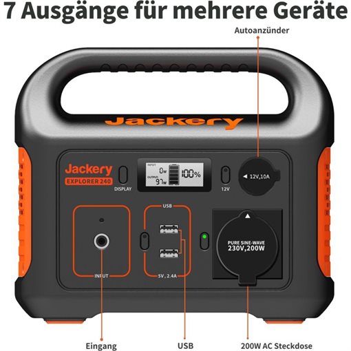 Jackery Explorer 240 Tragbare Powerstation