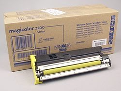 Konica Minolta Toner gelb für QMS Magicolor 2200 Konica Minolta Toner gelb für QMS Magicolor 2200