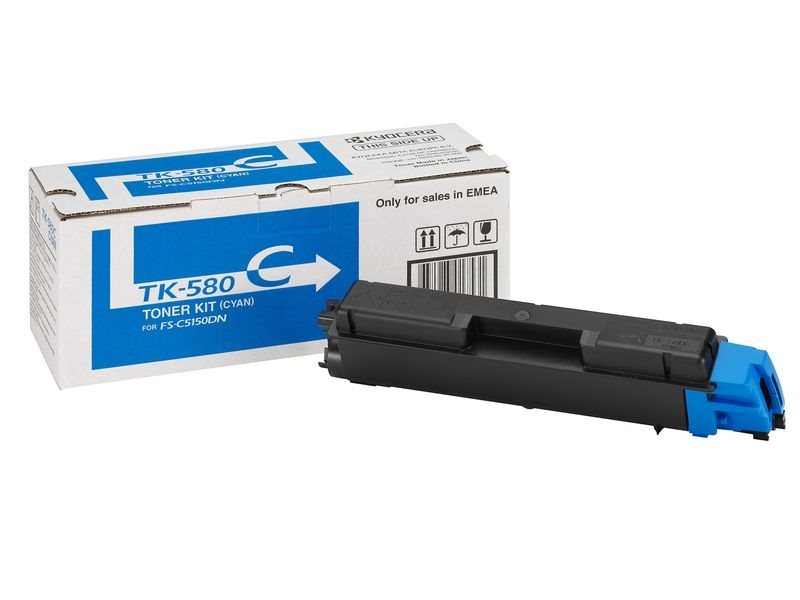 Kyocera Toner-Kit cyan für FS-C5150DN, TK-580C Kyocera Toner-Kit cyan für FS-C5150DN, TK-580C