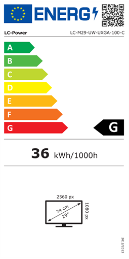 LC-Power LC-M29-UW-UXGA-100-C, 73,7 cm (29 Zoll), 2560 x 1080 Pixel