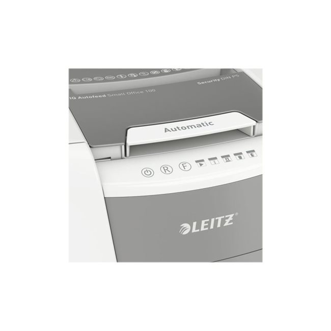LEITZ IQ Autofeed Aktenvernichter Small Office 100 P-5 100 Blatt