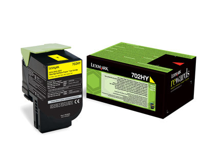 Lexmark 702HY Rückgabe-Toner gelb - 70C2HY0 Lexmark 702HY Rückgabe-Toner gelb - 70C2HY0