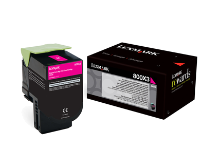 Lexmark 800X3 Toner magenta - 80C0X30 Lexmark 800X3 Toner magenta - 80C0X30