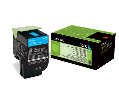 Lexmark 802C Rückgabe-Toner cyan - 80C20C0 Lexmark 802C Rückgabe-Toner cyan - 80C20C0