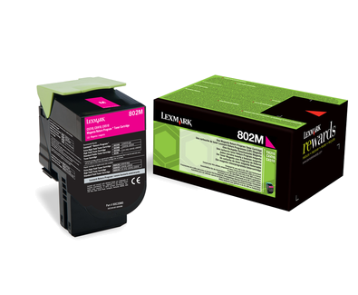 Lexmark 802M Rückgabe-Toner magenta - 80C20M0 Lexmark 802M Rückgabe-Toner magenta - 80C20M0