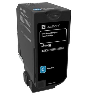 Lexmark HC Rückgabe-Tonerkassette Cyan Lexmark HC Rückgabe-Tonerkassette Cyan