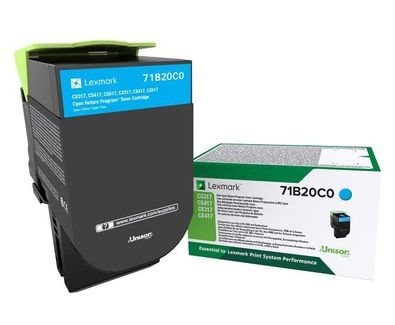 Lexmark Original - Rückgabe-Toner cyan - 71B20C0 Lexmark Original - Rückgabe-Toner cyan - 71B20C0