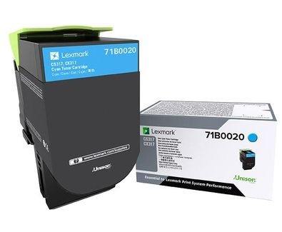 Lexmark Original - Toner cyan - 71B0020 Lexmark Original - Toner cyan - 71B0020