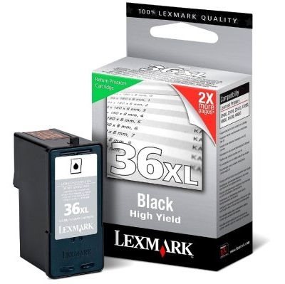 Lexmark Rückgabe-Tintenpatrone schwarz Nr. 36XL Lexmark Rückgabe-Tintenpatrone schwarz Nr. 36XL