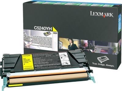 Lexmark Rückgabe-Tonerkassette gelb HC für C524