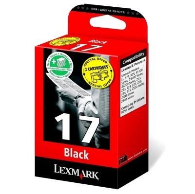 Lexmark Tinte Doppelpack schwarz Nr. 17 für X1270 Lexmark Tinte Doppelpack schwarz Nr. 17 für X1270