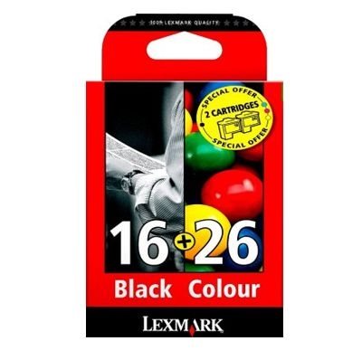 Lexmark Tinten-Kombip Nr. 16+26 f. X1270 schw/farb Lexmark Tinten-Kombip Nr. 16+26 f. X1270 schw/farb