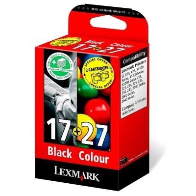Lexmark Tinten-Kombipack farbig Nr.17+27 für X1270 Lexmark Tinten-Kombipack farbig Nr.17+27 für X1270