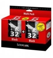 Lexmark Tintenpatrone Nr. 32 schwarz Doppelpack Lexmark Tintenpatrone Nr. 32 schwarz Doppelpack