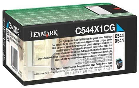 Lexmark Tonerkassette cyan HC für C544/X544