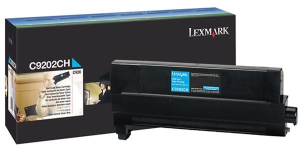 Lexmark Tonerkassette cyan, original, C9202CH Lexmark Tonerkassette cyan, original, C9202CH