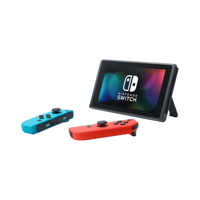 Nintendo Switch mit Neon Blau & Rot Joy-Con Spielkonsole Full HD Schwarz