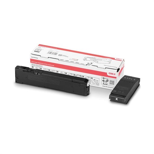OKI Original Toner schwarz + Resttonerbehälter - 09006130