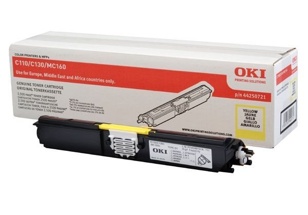 Oki Toner gelb HC für C110/130 - 44250721