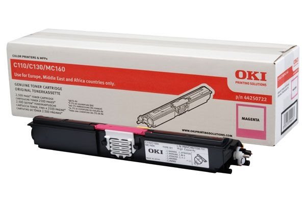 Oki Toner magenta HC für C110/130 - 44250722 Oki Toner magenta HC für C110/130 - 44250722