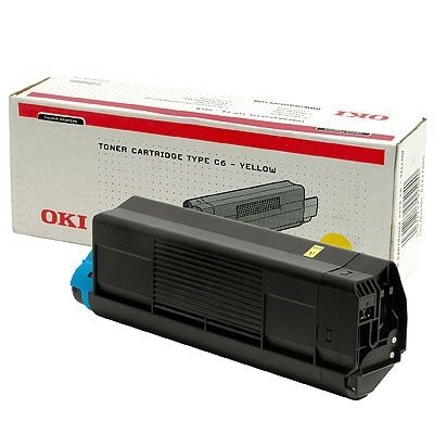 OKI Toner Original für C5100, gelb