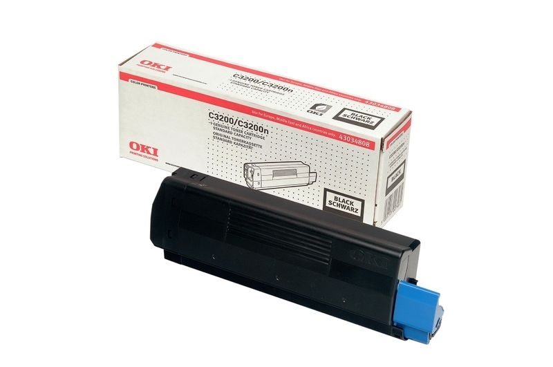 Oki Toner schwarz für C3200, 43034808 Oki Toner schwarz für C3200, 43034808