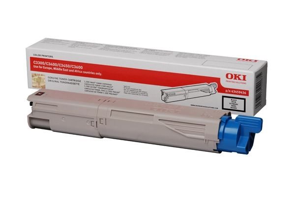 Oki Toner schwarz für C3300/C3400, 43459436 Oki Toner schwarz für C3300/C3400, 43459436