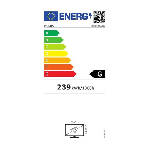 Philips 75BDL4550D 189,3 cm (74,5 Zoll) 4K UHD (2160p) 3840 x 2160