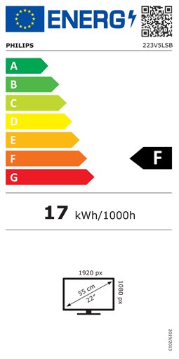 Philips V-line 223V5LSB 54,6 cm (21,5 Zoll) - 1920 x 1080 Full HD