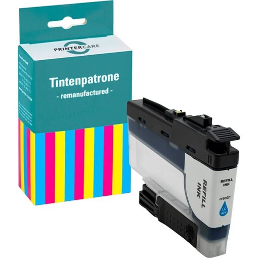 Printer Care Tinte cyan kompatibel zu: Brother LC424C