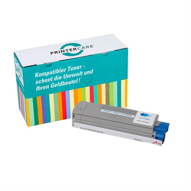 Printer Care Toner cyan compatible to: OKI 46507507