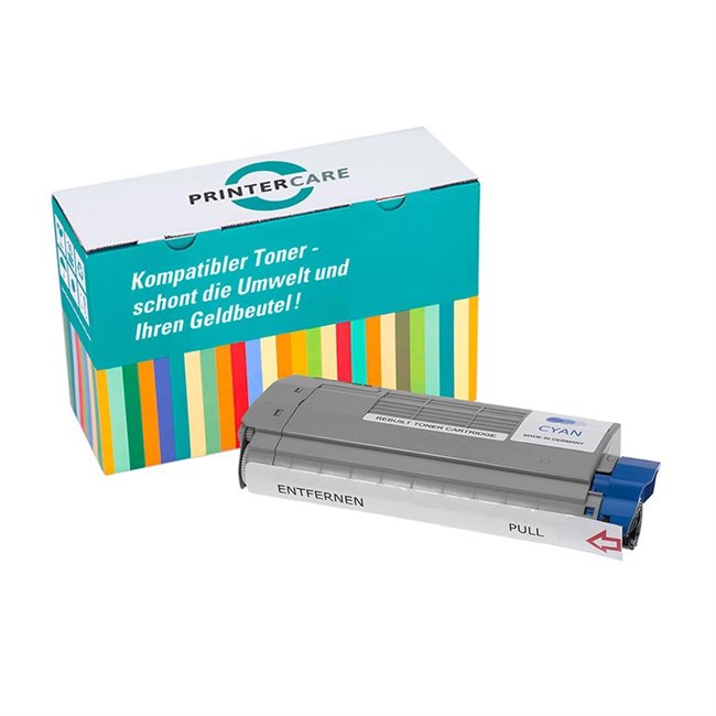 Printer Care Toner cyan kompatibel zu: OKI 46507615