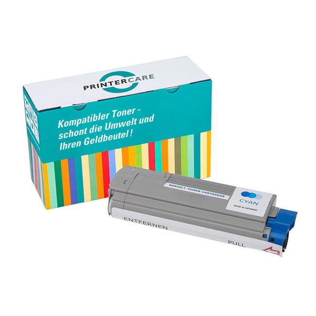 PrinterCare Toner cyan kompatibel zu 43381907