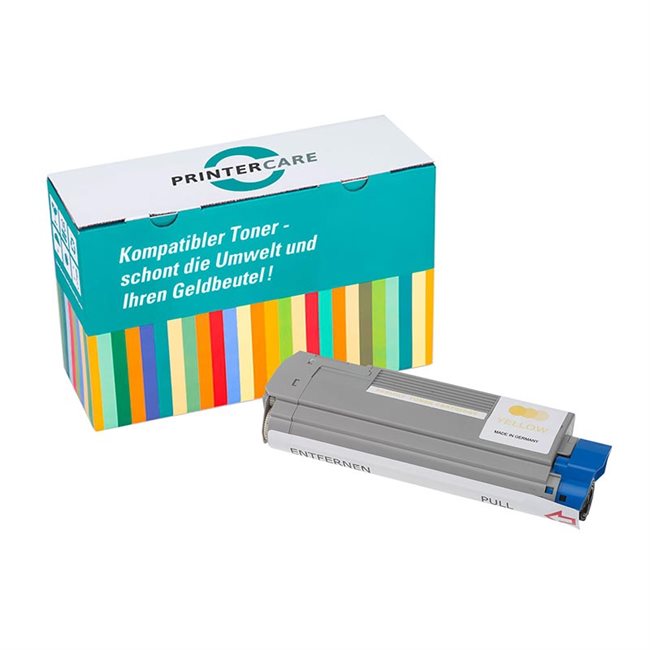 PrinterCare Toner gelb kompatibel zu 43872305