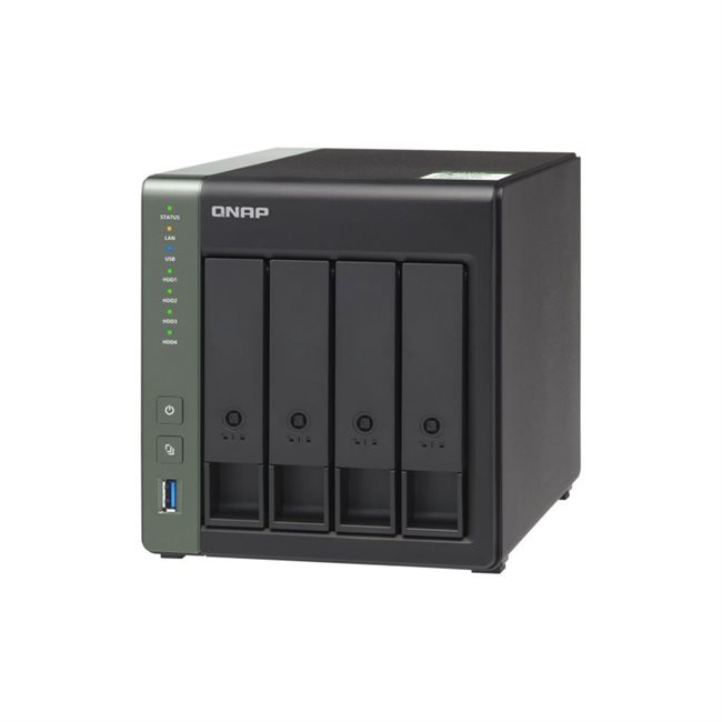 QNAP TS-431KX NAS-Server 4 Schächte 32TB SATA 6GB/s HDD 8TB x 4 RAM 2GB