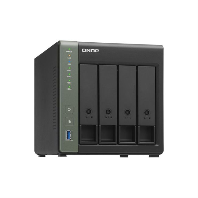 QNAP TS-431KX NAS-Server 4 Schächte 32TB SATA 6GB/s HDD 8TB x 4 RAM 2GB