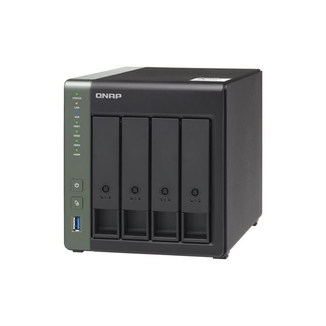 QNAP TS-431X3 NAS-Server 4 Schächte 32TB SATA 6GB/s HDD RAM 4GB