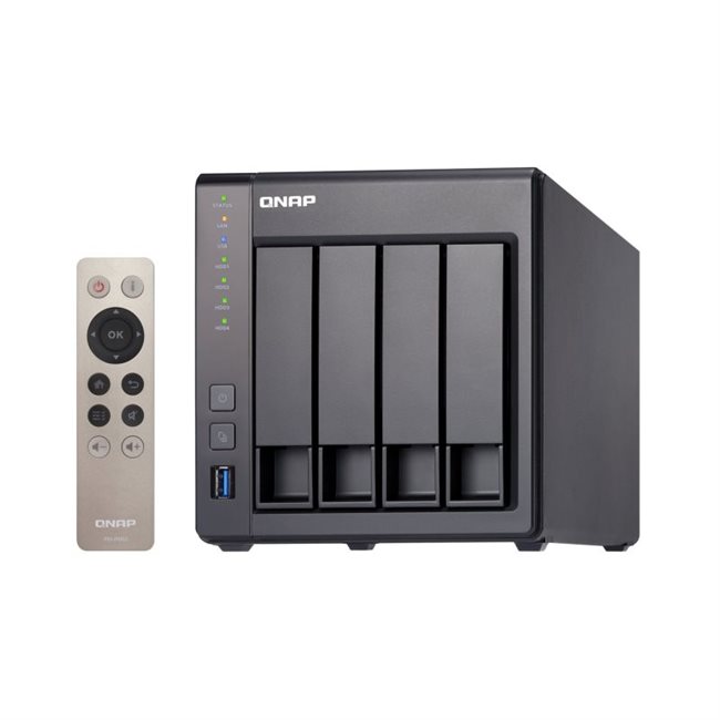 QNAP TS-451+ NAS-Server 4 Schächte 16TB SATA 6GB/s HDD 4TB x 4 RAM 2GB