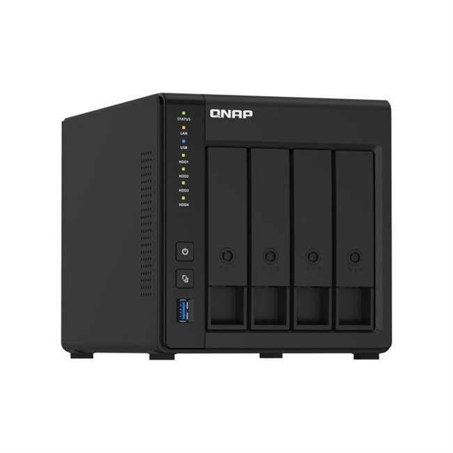 QNAP TS-451D2 NAS-Server 4 Schächte 12TB SATA 6GB/s HDD 3TB x 4 RAM 4GB