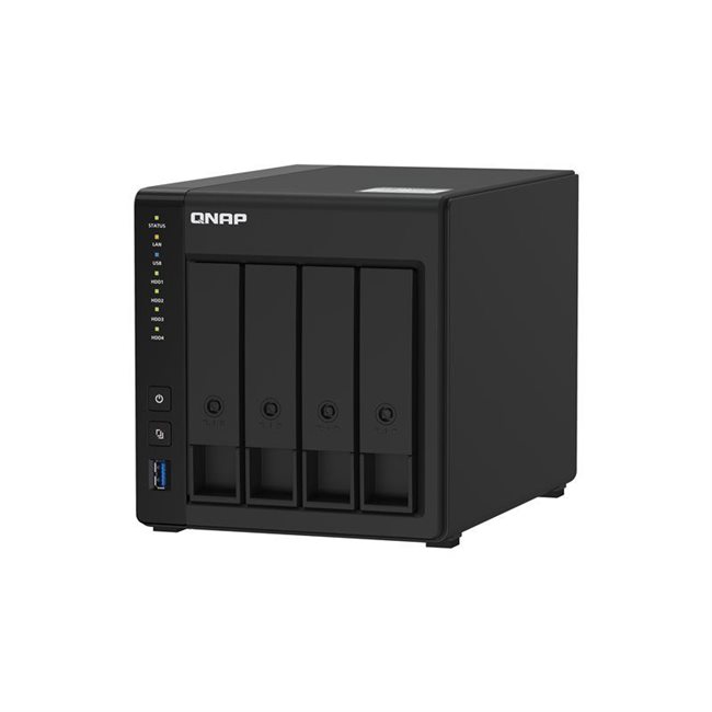 QNAP TS-451D2 NAS-Server 4 Schächte 24TB SATA 6GB/s HDD 6TB x 4 RAM 4GB