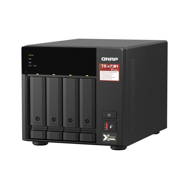 QNAP TS-473A NAS-Server 4 Schächte 12TB SATA 6GB/s HDD 3TB x 4 RAM 8GB