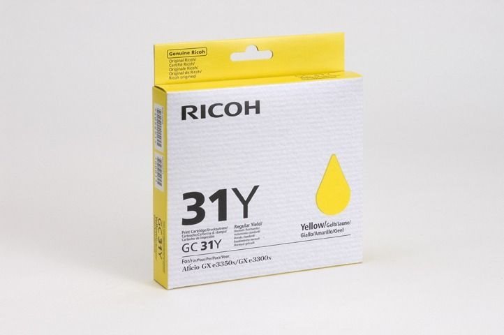 Ricoh Gel-Kartusche gelb für GXe2600, 405691 Ricoh Gel-Kartusche gelb für GXe2600, 405691