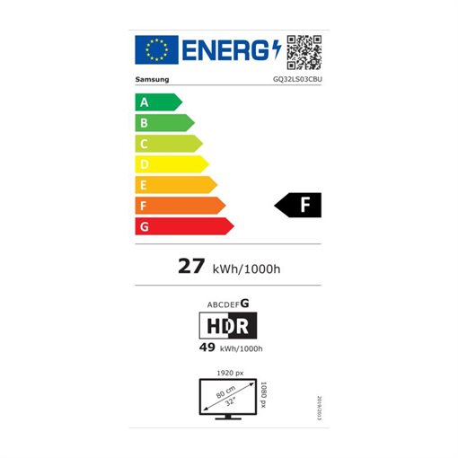Samsung GQ32LS03CBU 80cm 32Zoll The Frame LS03C QLED HDR Schwarz 2023
