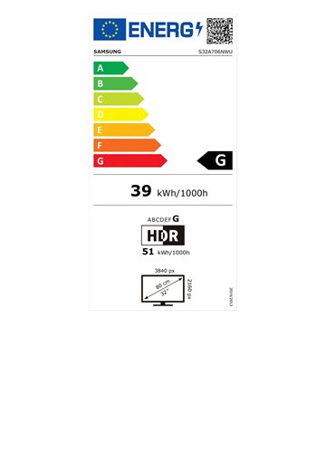 Samsung S32A706NWU - S70A series, 80 cm (32 Zoll) - 3840 x 2160 4K