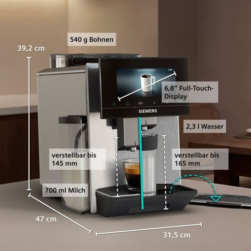 Siemens EQ900 TQ927E03 iAroma Edelstahl