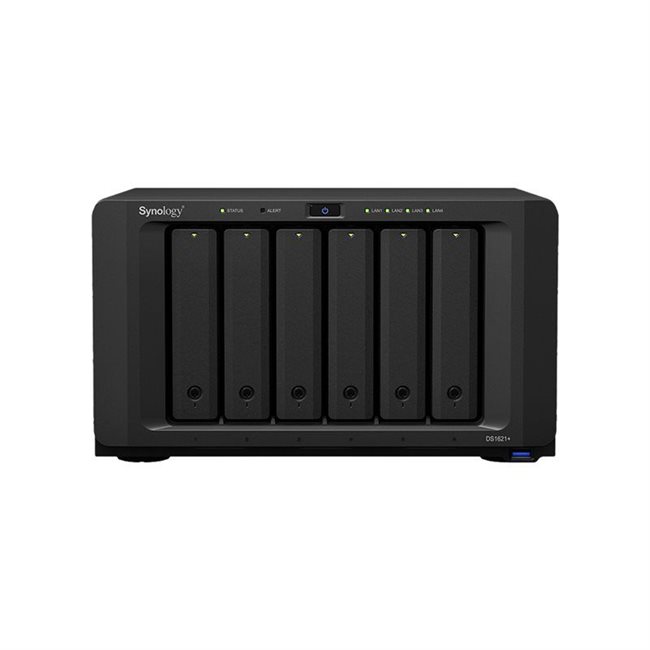 Synology DS1621+ NAS-Server 6 Schächte 48TB SATA 6GB/s HDD 8TB x 6 RAM 4GB