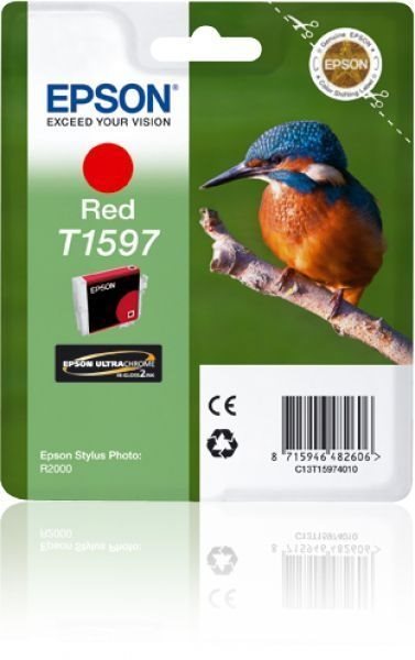 T1597 - red - original - blister packaging - ink