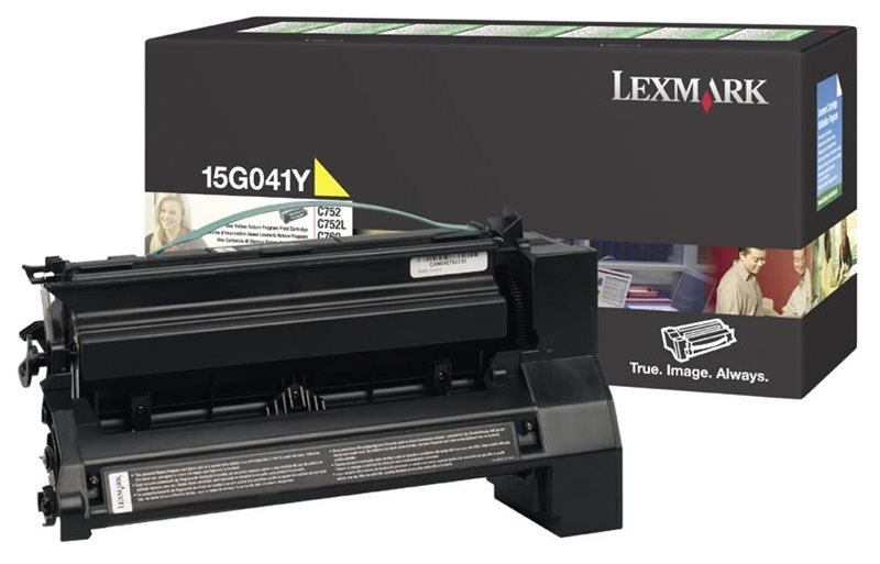 Toner gelb für Lexmark Optra C752 - 15G041Y Toner gelb für Lexmark Optra C752 - 15G041Y