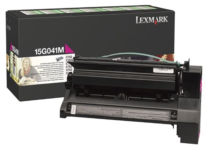 Toner magenta für Lexmark Optra C752 - 15G041M Toner magenta für Lexmark Optra C752 - 15G041M